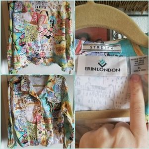 Paris cityscape blouse/ jacket